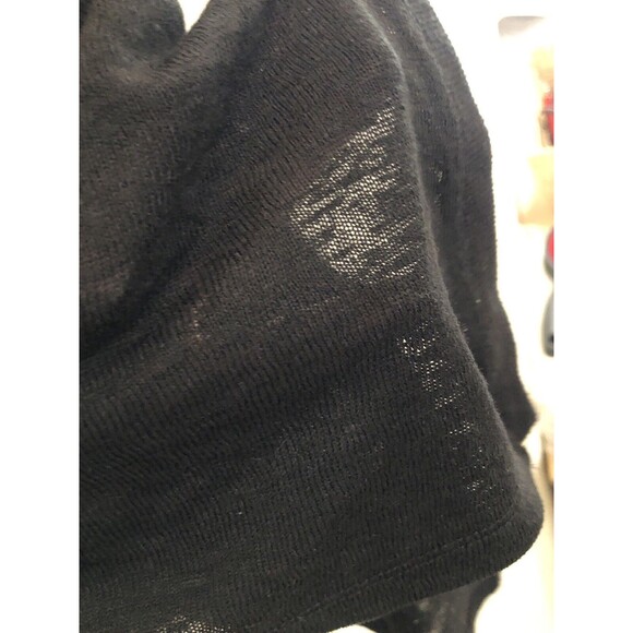 Avenue Leisure Plus 14/16 Black Knit Pullover Sweater Kangaroo Pocket Soft - Picture 8 of 9